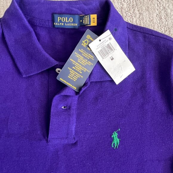 NWT Polo Purple Shirt Dress - Size Medium - Ralph Lauren - Picture 6 of 10